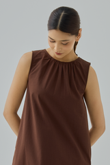 Maria Gathered Neck Mini Dress
