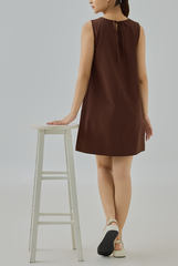 Maria Gathered Neck Mini Dress
