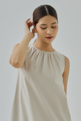 Maria Gathered Neck Mini Dress