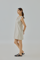 Maria Gathered Neck Mini Dress