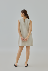 Maria Gathered Neck Mini Dress