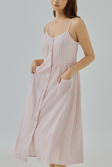 Nellie Striped Midi Dress