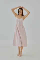 Nellie Striped Midi Dress