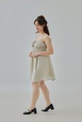 Annabella Smocked Tie-Strap Dress