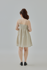Annabella Smocked Tie-Strap Dress