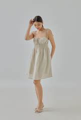 Annabella Smocked Tie-Strap Dress