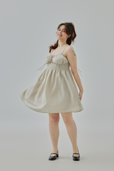 Annabella Smocked Tie-Strap Dress