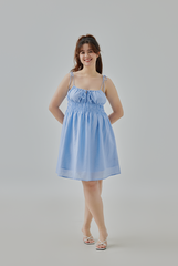 Annabella Smocked Tie-Strap Dress
