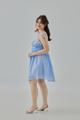 Annabella Smocked Tie-Strap Dress