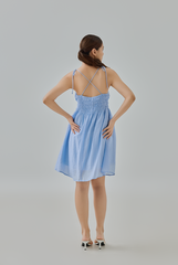 Annabella Smocked Tie-Strap Dress