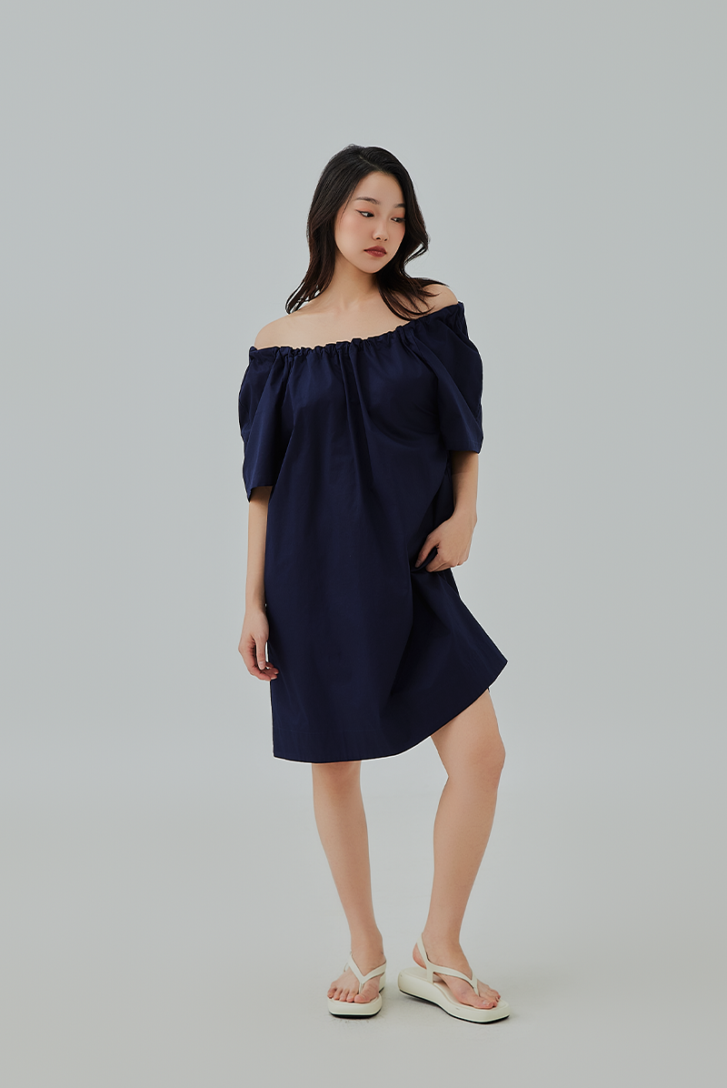 Jazreel Drawstring Neckline Dress