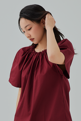 Jazreel Drawstring Neckline Dress