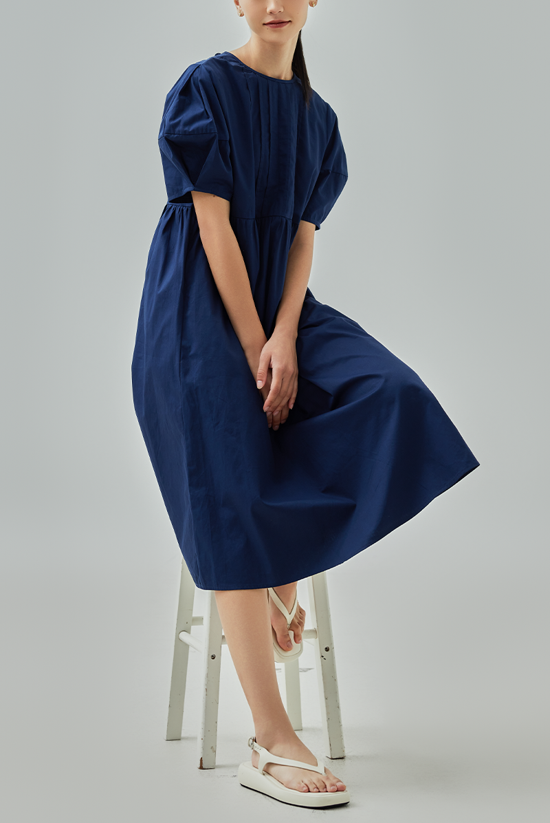 Willow Pleated Midi Dress