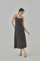 Amelia Contrasting Straps Slip Dress