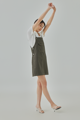 Adna Denim Pinafore Dress