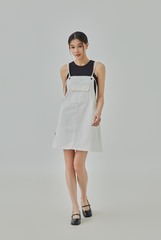 Adna Denim Pinafore Dress