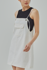 Adna Denim Pinafore Dress