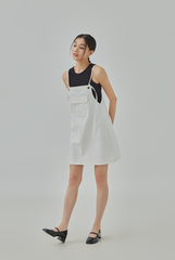 Adna Denim Pinafore Dress