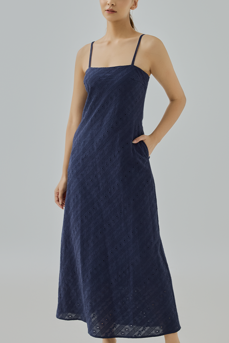 Luna Eyelet Maxi Dress