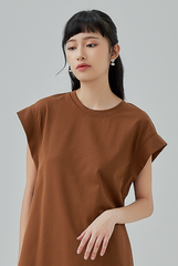 Laira Thick Sleeve Hem Mini Dress