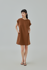 Laira Thick Sleeve Hem Mini Dress