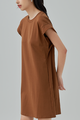 Laira Thick Sleeve Hem Mini Dress