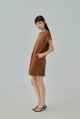 Laira Thick Sleeve Hem Mini Dress