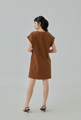 Laira Thick Sleeve Hem Mini Dress