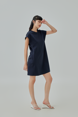 Laira Thick Sleeve Hem Mini Dress