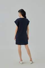 Laira Thick Sleeve Hem Mini Dress