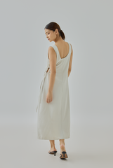 Elena Side-Tie Maxi Dress