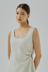 Elena Side-Tie Maxi Dress