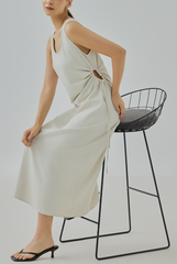 Elena Side-Tie Maxi Dress