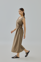 Elena Side-Tie Maxi Dress