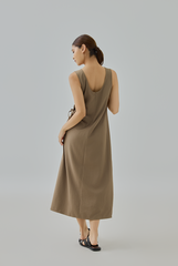 Elena Side-Tie Maxi Dress