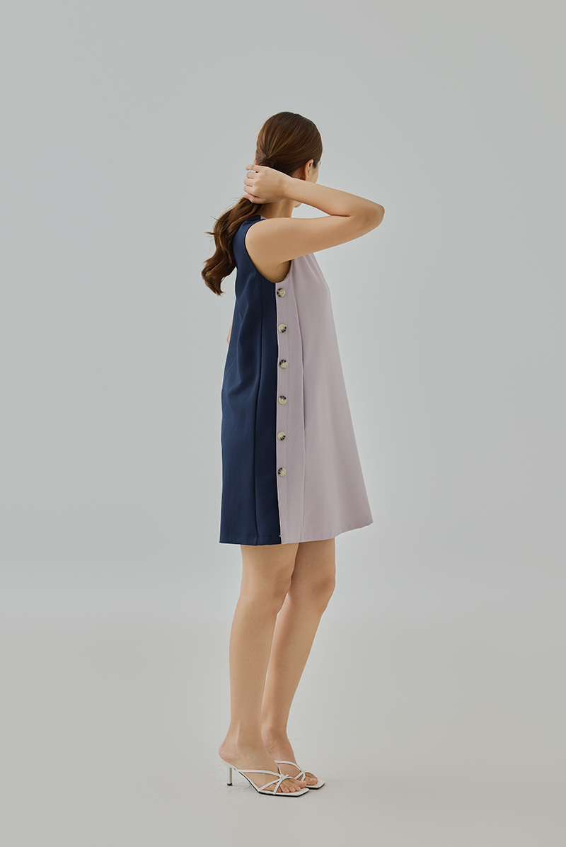 Mylie Two-Tone Shift Dress