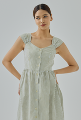 Kaylia Gingham Midi Dress