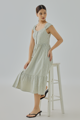 Kaylia Gingham Midi Dress