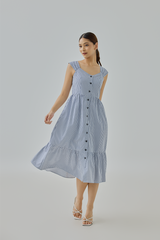 Kaylia Gingham Midi Dress