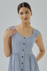 Kaylia Gingham Midi Dress