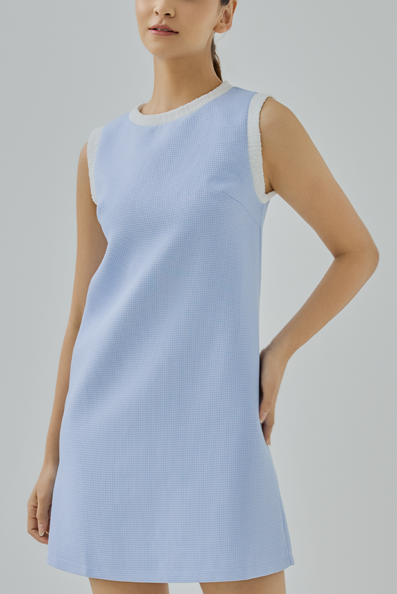 Elina Waffle Textured Mini Dress