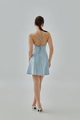 Juniper Self-Tie Denim Dress