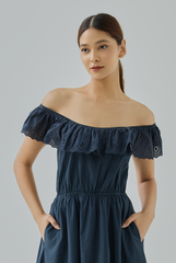 Lynda Ruffle Midi Dress