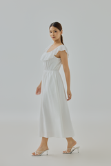 Lynda Ruffle Midi Dress