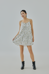 Sunny Floral Mini Tiered Dress