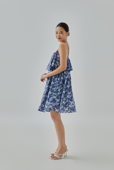 Estee Printed Layered Bodice Dress