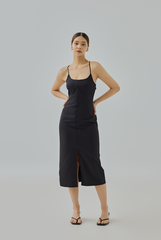 Mannie Criss-Cross Bodycon Midi Dress