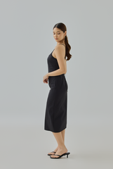 Mannie Criss-Cross Bodycon Midi Dress