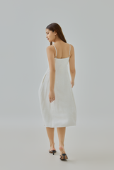 Fern Padded Paneled Midi Dress