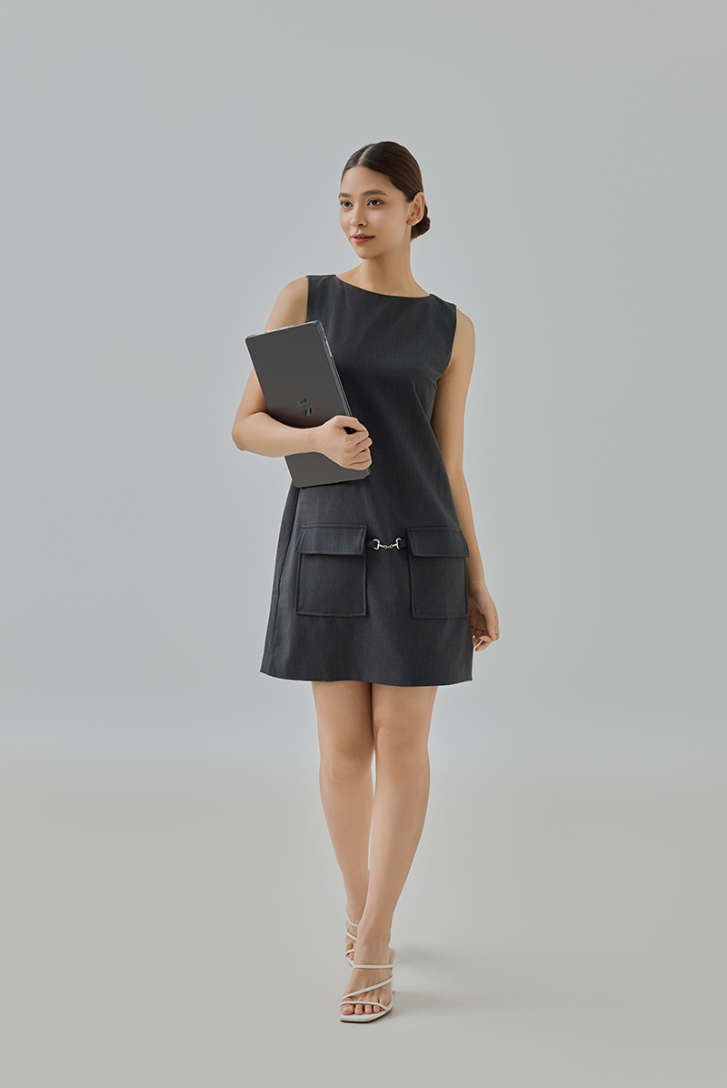 Colette Buckle Shift Dress